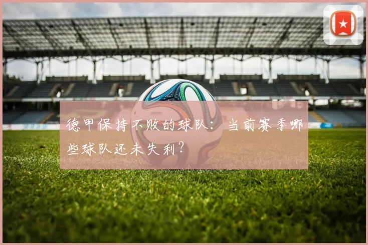 德甲保持不败的球队：当前赛季哪些球队还未失利？